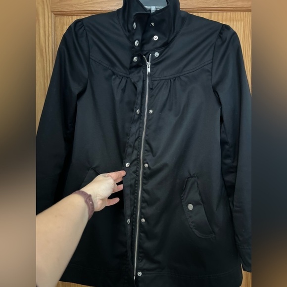 H&M Women’s Black Full Zip and Snap Jacket Size 14 - Picture 4 of 14